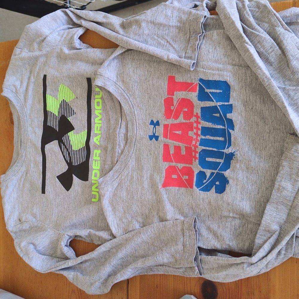 Under Armour size 6 long sleeve shirts